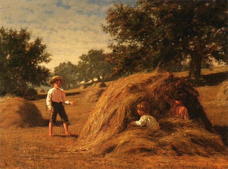 William Bliss Baker Hiding in the Haycocks China oil painting art